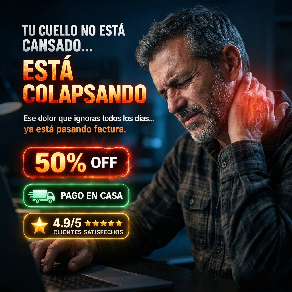 AuraRelax™ | Masajeador Cervical Inteligente EMS con Calor Terapéutico