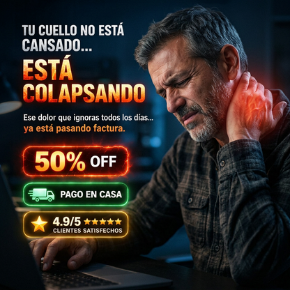 AuraRelax™ | Masajeador Cervical Inteligente EMS con Calor Terapéutico
